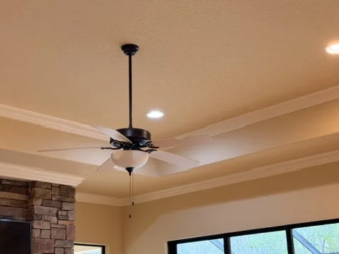 Ceiling fan & light — PHM Solutions, Pinellas County